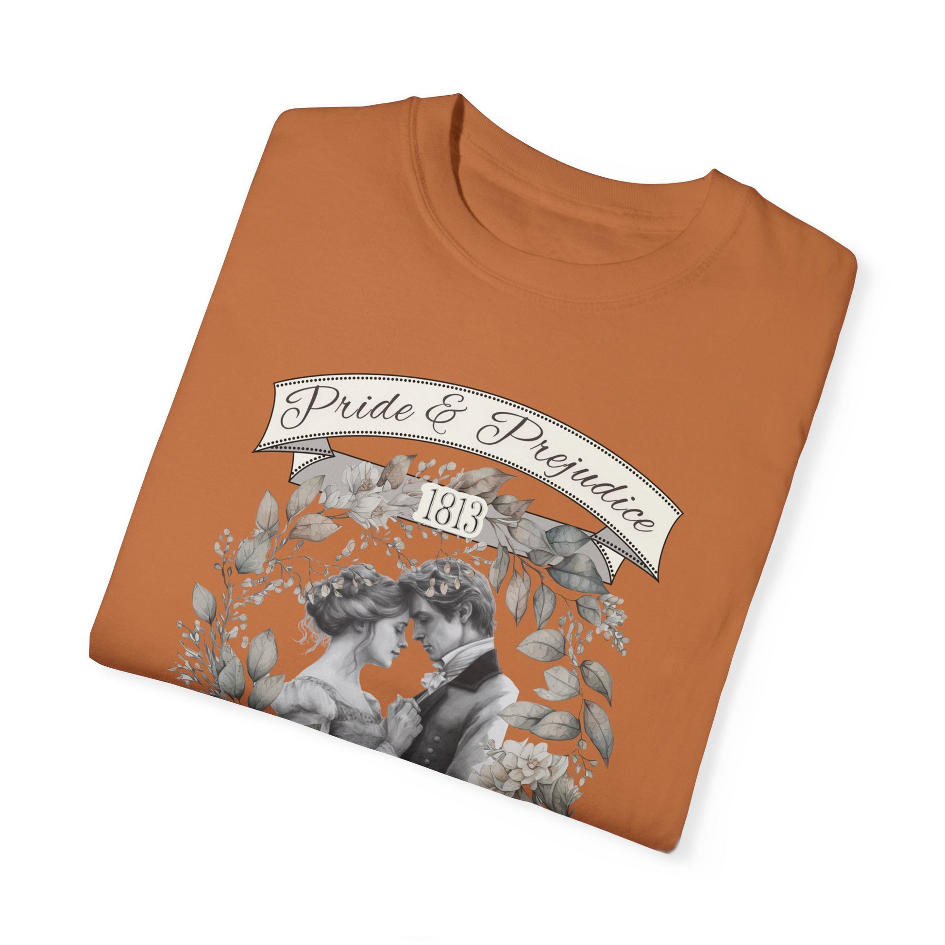 Jane Austen TShirt, Pride & Prejudice Historical Romance Comfort Colors, Bookish Literary Jane Austen Fan Art Gift, Oversized Bookclub Shirt T-Shirt Printify   