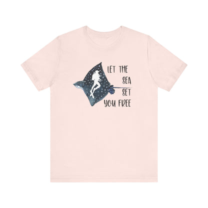 Snorkeling Shirt, Ocean Lover Gift, Snorkeler Gift, Beach Vacation T-shirt, Scuba Diving Gift, Scuba Diver Tee, Funny Snorkel Shirt, T-Shirt Printify Soft Pink XS 