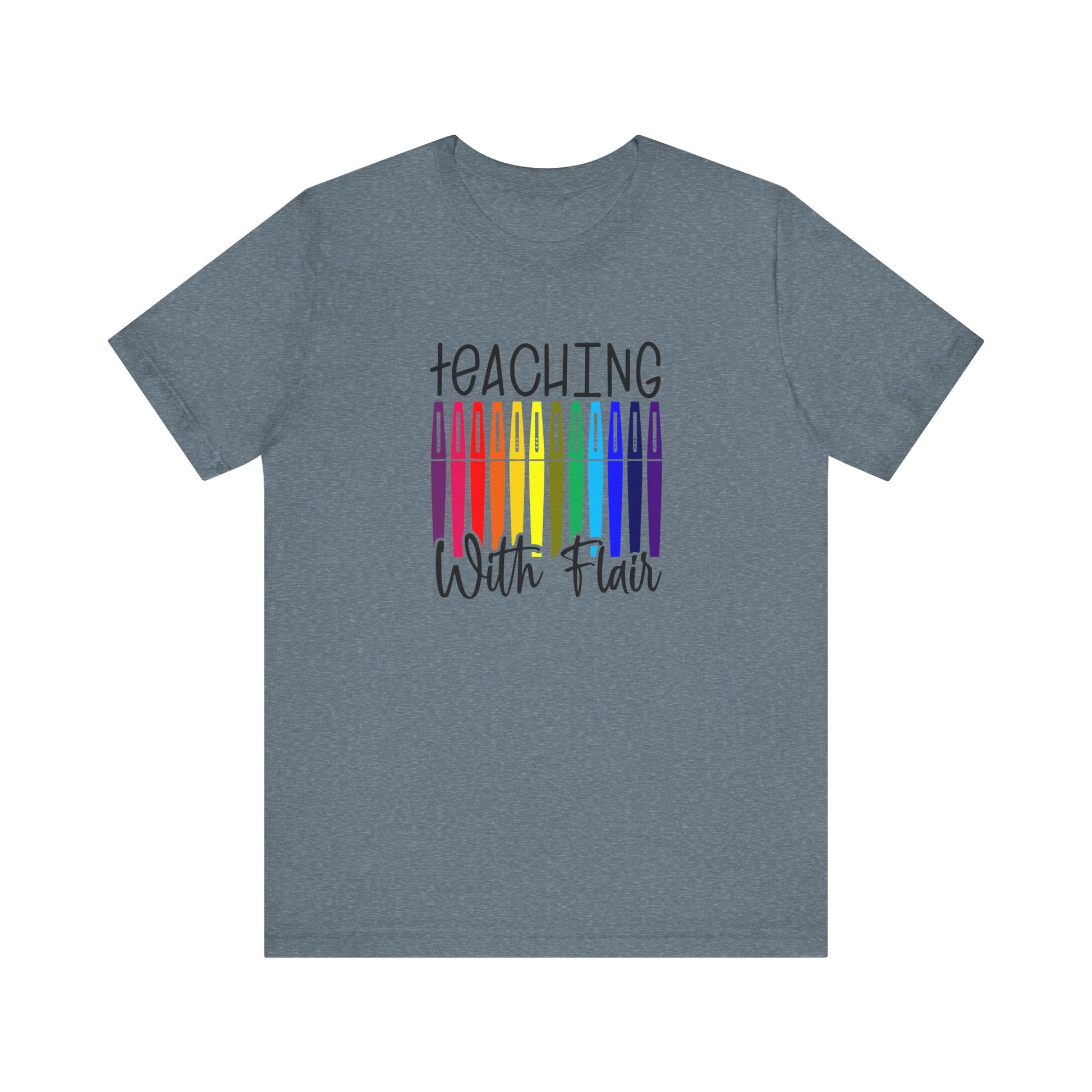 Cute Teacher TShirt Gift, Education Tee, Elementary School Teacher Appreciation, Funny Back To School Shirt, Teacher T-Shirt, Teacher Tee, T-Shirt Printify Heather Slate XS 