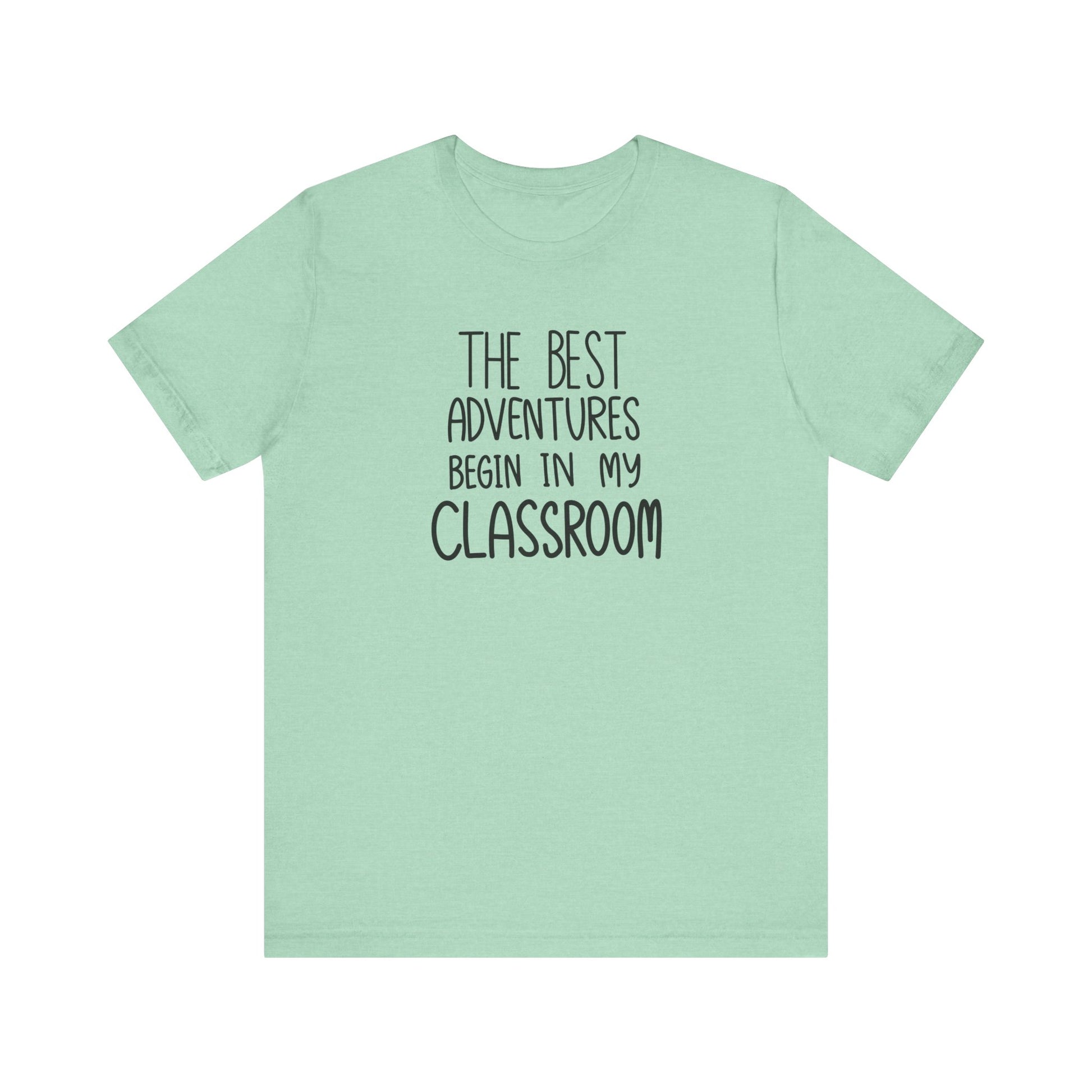 Cute Teacher TShirt Gift, Education Tee, Elementary School Teacher Appreciation, Funny Back To School Shirt, Teacher T-Shirt, Teacher Love T-Shirt Printify Heather Mint XS 