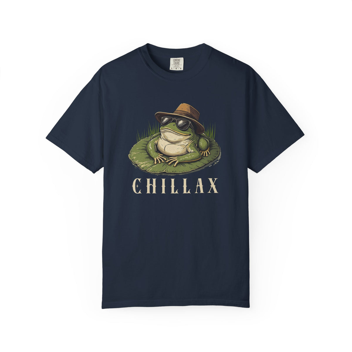 Funny Frog T-Shirt Retro Vibes Froggy Meme Shirt Vintage Frog And Toad Aesthetic Frog Lover Gift For Her Birthday Viral Trendy Shirt T-Shirt Printify Navy S