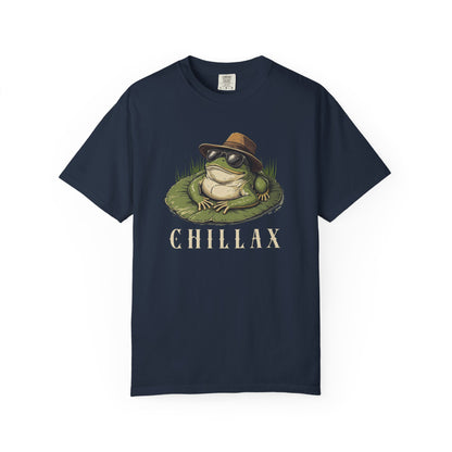 Funny Frog T-Shirt Retro Vibes Froggy Meme Shirt Vintage Frog And Toad Aesthetic Frog Lover Gift For Her Birthday Viral Trendy Shirt T-Shirt Printify Navy S