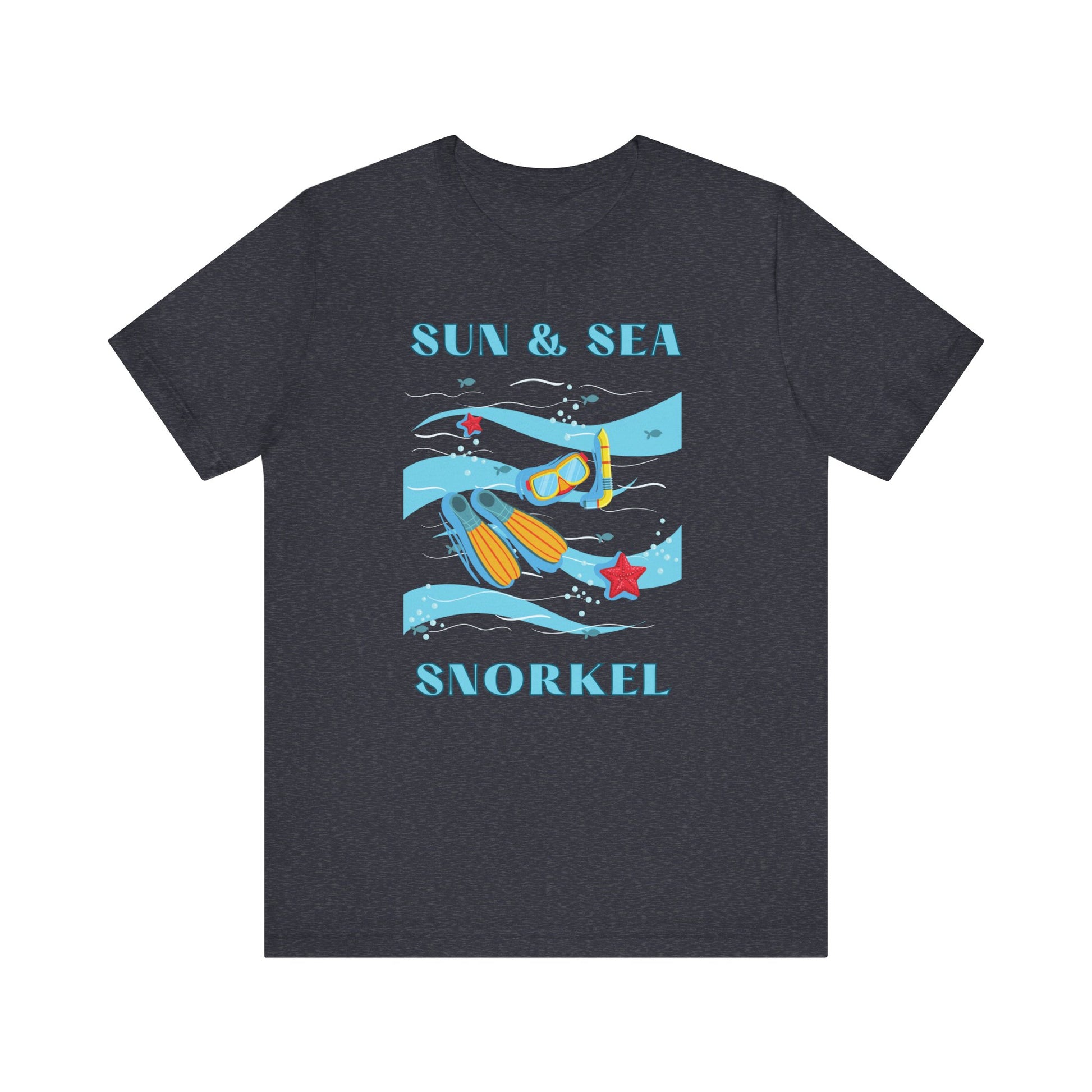 Snorkeling, Snorkel Shirt, Ocean Lover Gift, Snorkeler Gift, Beach Vacation T-shirt, Scuba Diving Gift, Scuba Diver Gift,  Funny Snorkel Tee T-Shirt Printify Heather Navy XS 