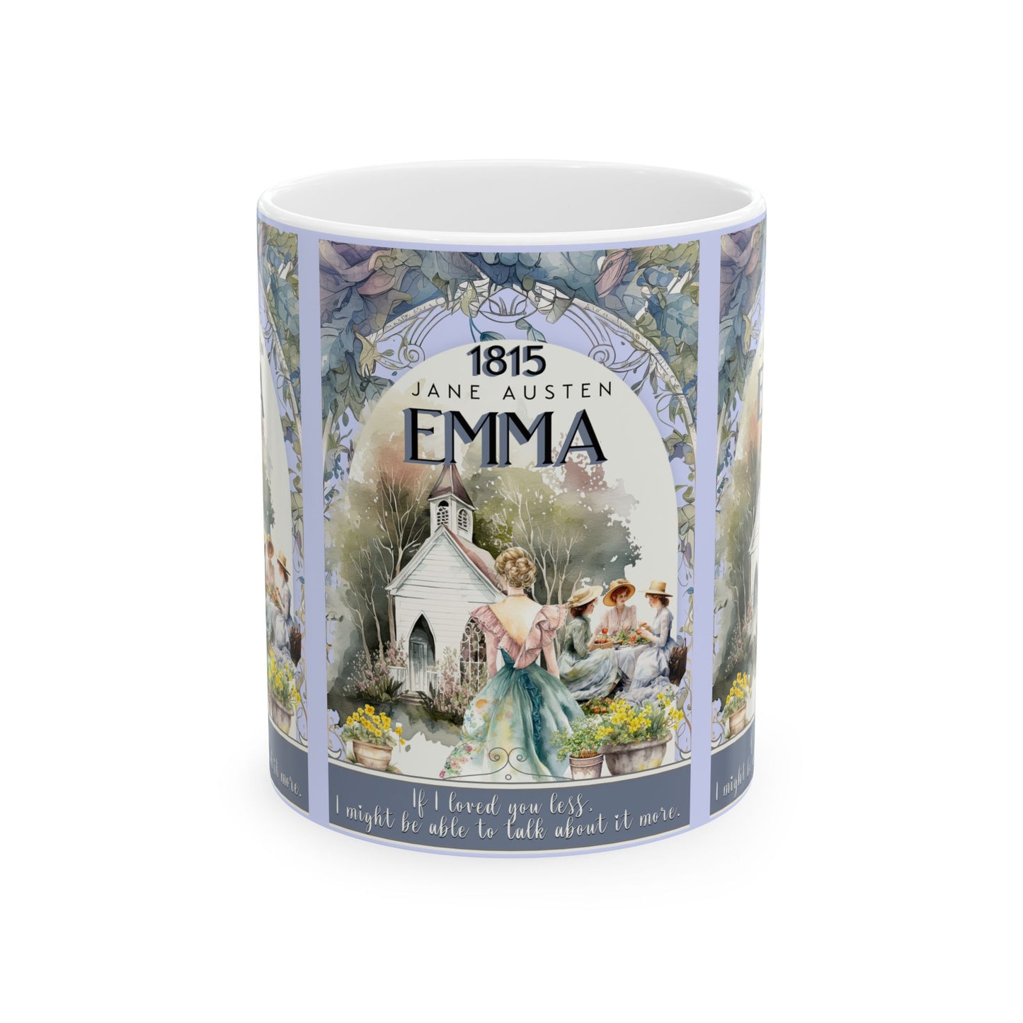 Jane Austen Emma Coffee Mug Historical Romance Reader Gift For Book Lover Light Academia Bookclub Gift For Birthday Mom Her Christmas Gift Mug Printify 11oz  