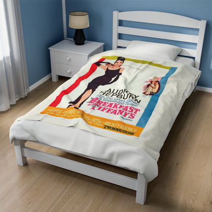 Breakfast at Tiffany's T & Co Throw Blanket, Soft Classic Audrey Hepburn, Book Lover Reading, Movie Watching Blanket, Truman Capote Fan Gift All Over Prints Printify   