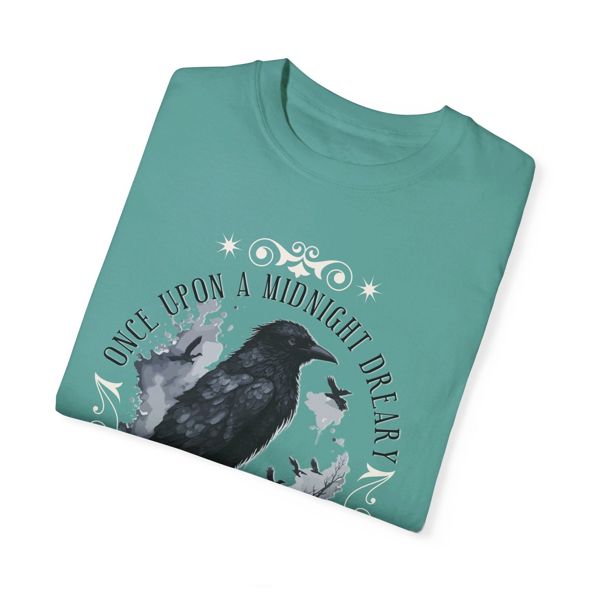 Edgar Allan Poe Shirt, The Raven Nevermore Poet, Poetry Lover Tee, Book, Reading Lover Shirt, Gothic, Light Academia Gifts, Comfort Colours T-Shirt Printify   