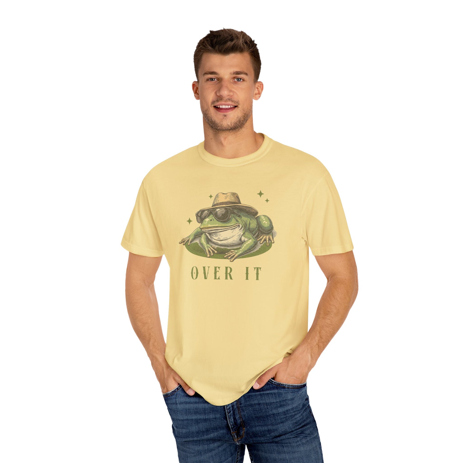 Funny Frog T-Shirt Retro Froggy Meme Shirt Vintage Frog And Toad Aesthetic Frog Lover Gift For Her Over It Vibes Birthday Viral Trendy Shirt T-Shirt Printify