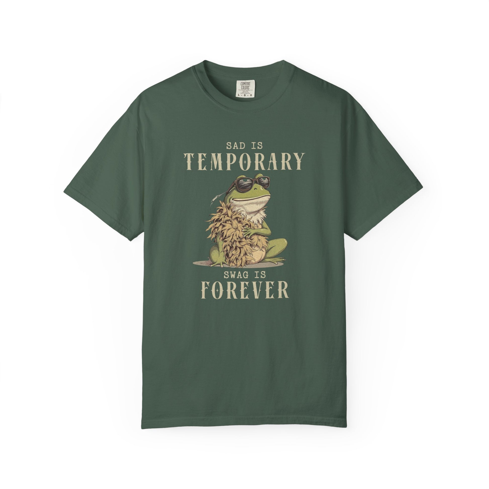 Funny Frog T-Shirt Retro Self Care Froggy Meme Shirt Vintage Frog And Toad Aesthetic Frog Lover Gift For Her Birthday Viral Trendy Shirt T-Shirt Printify Blue Spruce S