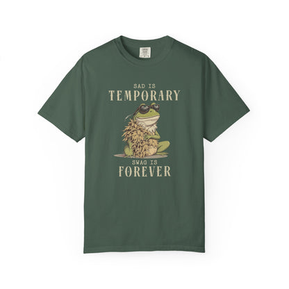 Funny Frog T-Shirt Retro Self Care Froggy Meme Shirt Vintage Frog And Toad Aesthetic Frog Lover Gift For Her Birthday Viral Trendy Shirt T-Shirt Printify Blue Spruce S