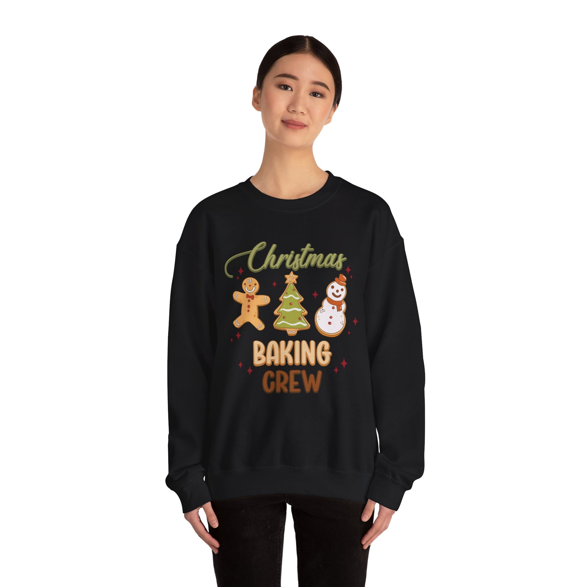 Christmas Baking Crew Sweatshirt, Christmas Baking Team Matching Sweater, Christmas Baking Women's Christmas Shirts, Christmas Cookie Crew Sweatshirt Printify   