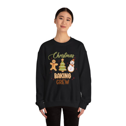 Christmas Baking Crew Sweatshirt, Christmas Baking Team Matching Sweater, Christmas Baking Women's Christmas Shirts, Christmas Cookie Crew Sweatshirt Printify   