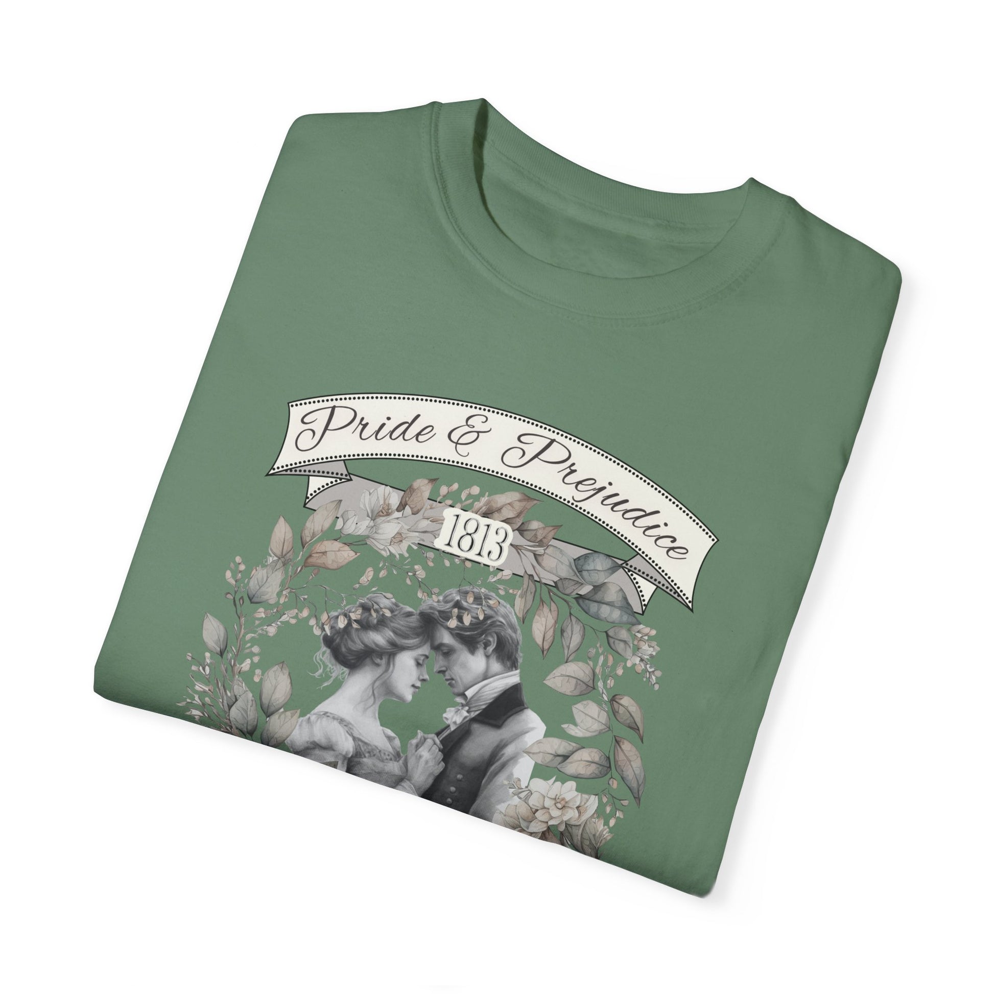 Jane Austen TShirt, Pride & Prejudice Historical Romance Comfort Colors, Bookish Literary Jane Austen Fan Art Gift, Oversized Bookclub Shirt T-Shirt Printify   
