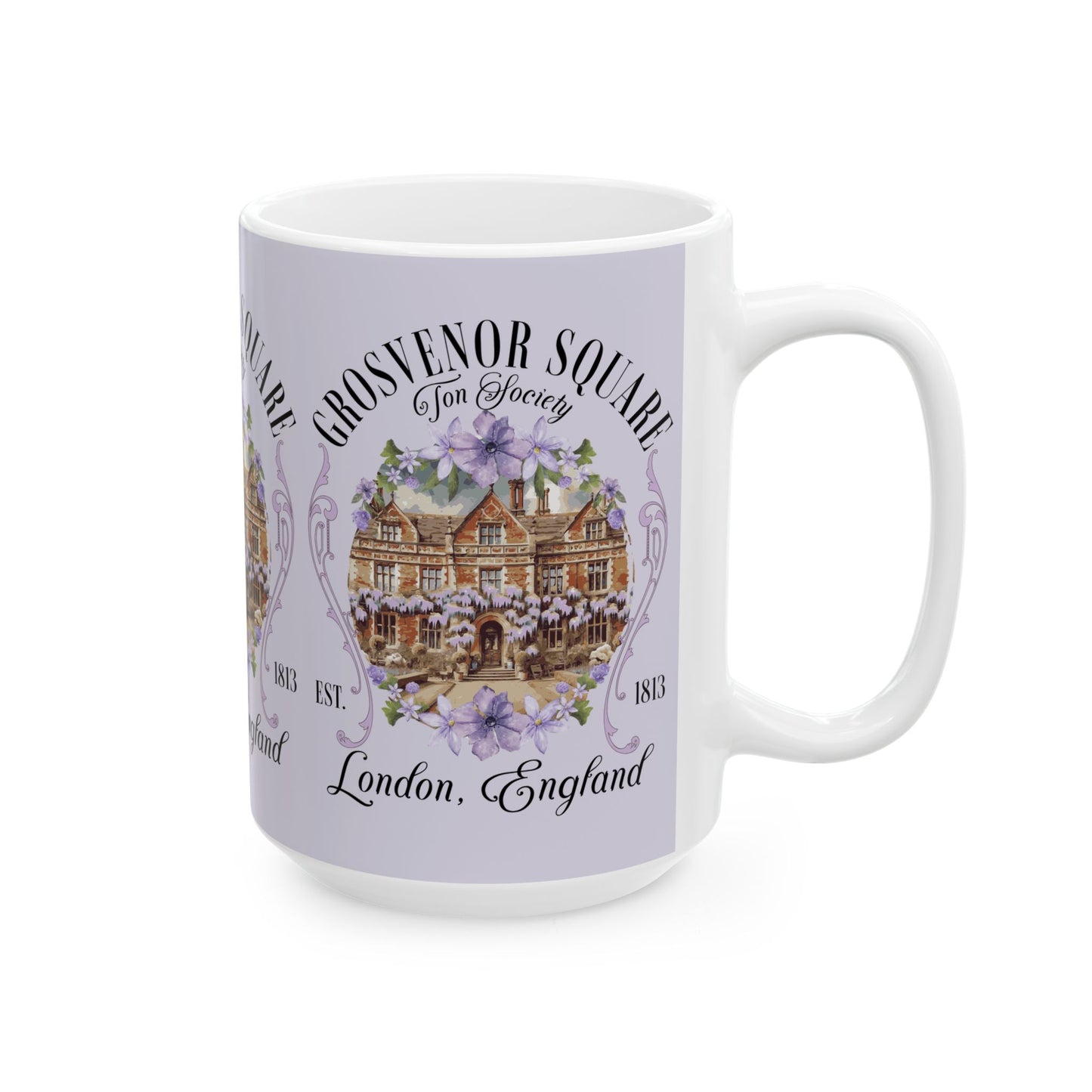 Grosvenor Square Mayfair Coffee Mug Regency England Ton Society Galla Gift Fan Of Historical Drama Romance Reader Gift Bookclub Gift For BFF Mug Printify   