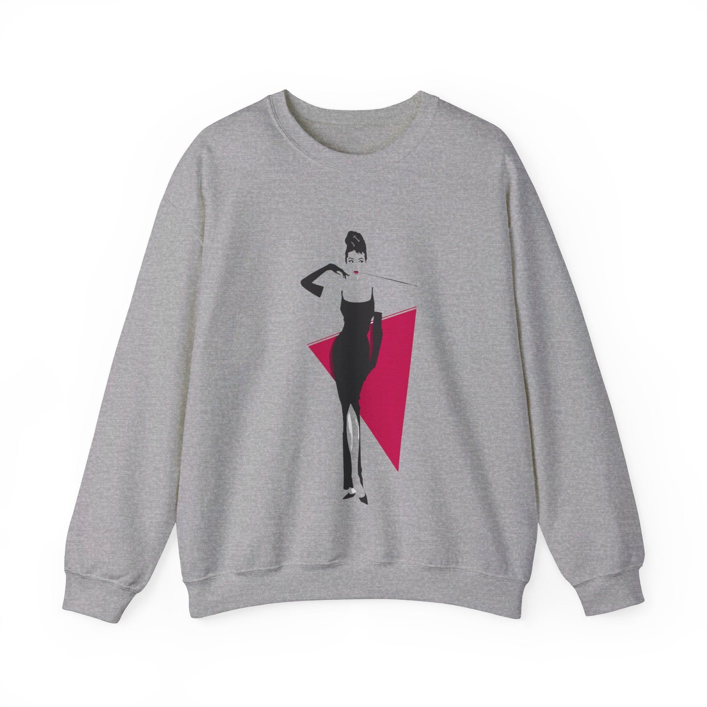 Breakfast at Tiffany's T & Co Sweatshirt , Classic Audrey Crew, Girls Brunching Weekend Sweater, Women's Shirt, Truman Capote Fan Gift Sweatshirt Printify S Sport Grey 