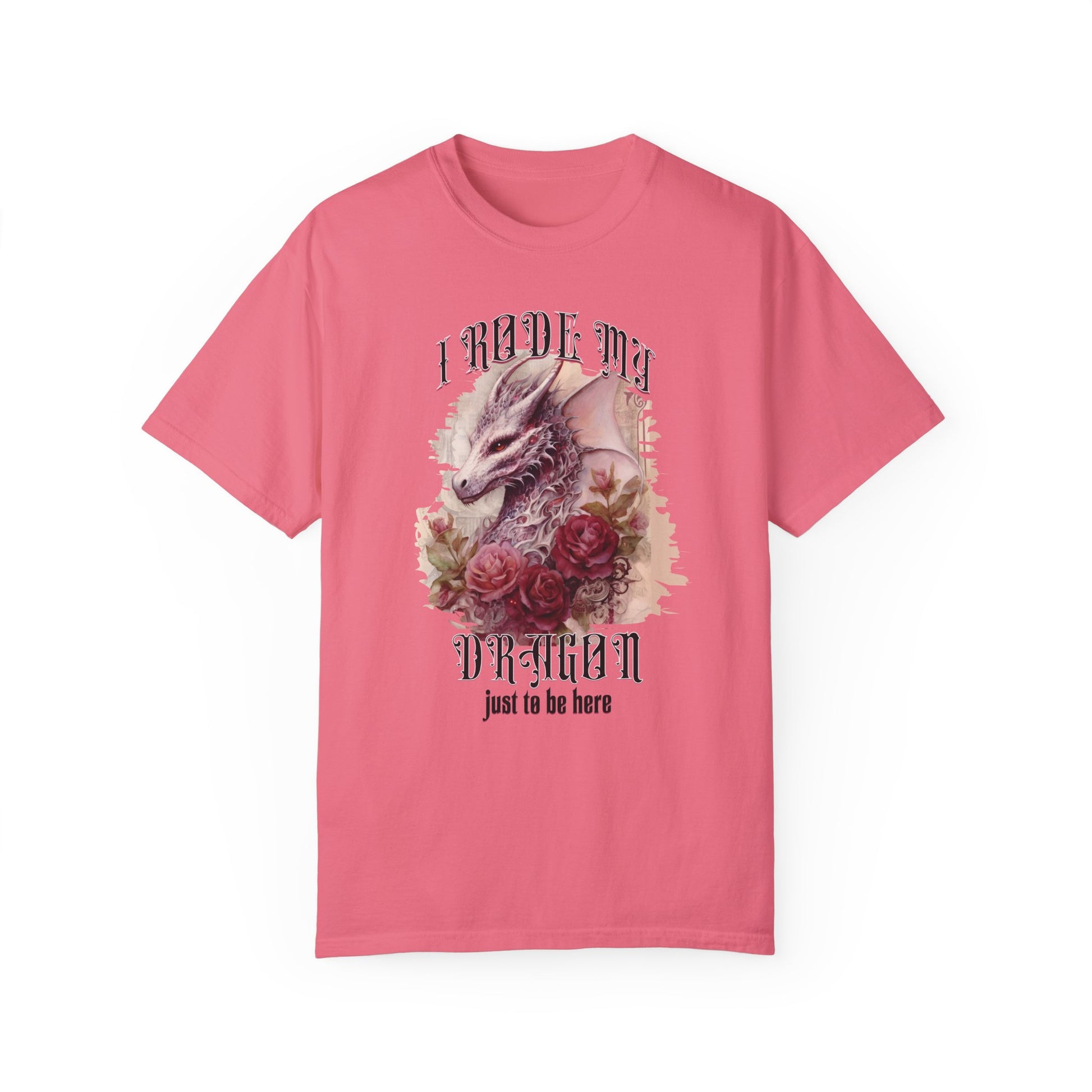 Renaissance Faire T-Shirt Coquette Dragon Shirt Renfaire Festival Tee Fantasy Shirt Gift for Dragon Lovers Unique Graphic Party T-Shirt T-Shirt Printify Peony S 