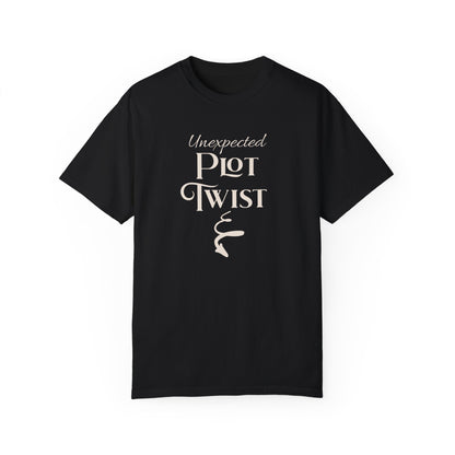 Plot Twist T-Shirt Author Shirt Pregnancy Announcement For Expecting Blog Writers Journalists Gift For Her Baby Shower Gift Baby Reveal T-Shirt Printify   