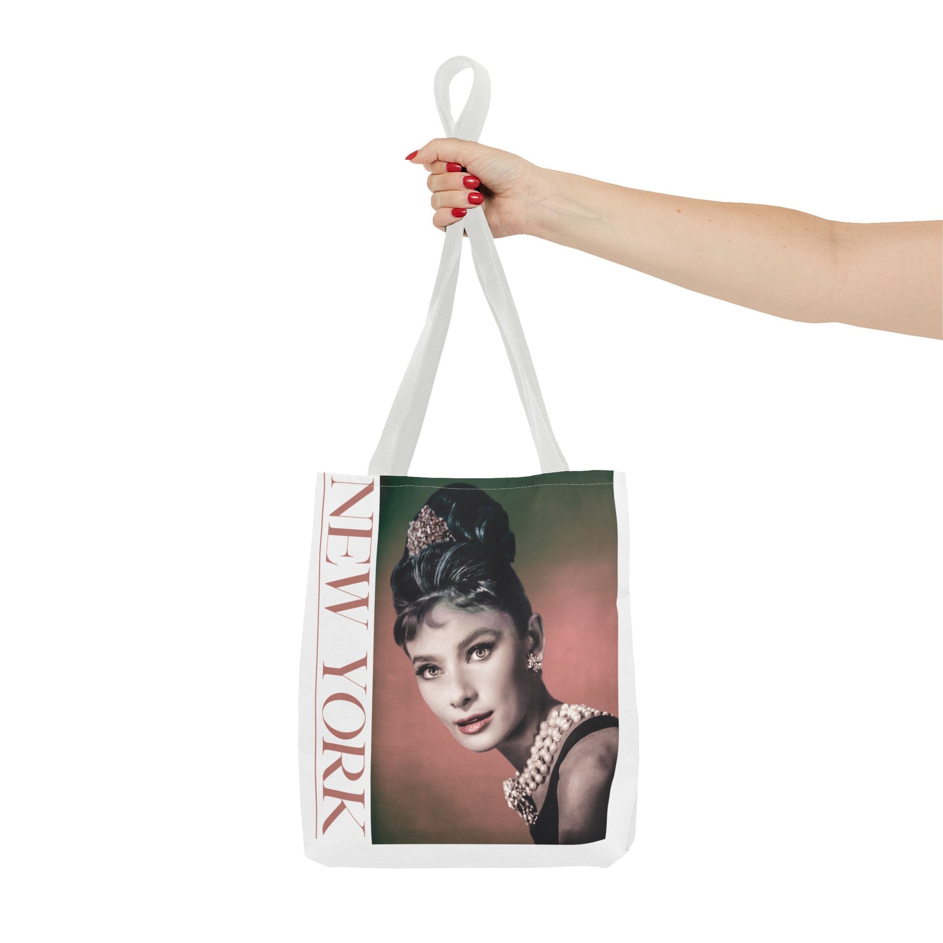 New York Fashion Tote Bag Retro Audrey Hepburn Theme Gift For Bridal Shower Party Favor Birthday Gift Bride Tote Bags Bags Printify