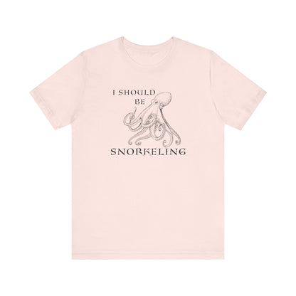 Snorkeling Shirt, Ocean Lover Gift, Snorkeler Gift, Beach Vacation T-shirt, Scuba Diving Gift, Scuba Diver Tee, Funny Snorkel Shirt, T-Shirt Printify Soft Pink XS 