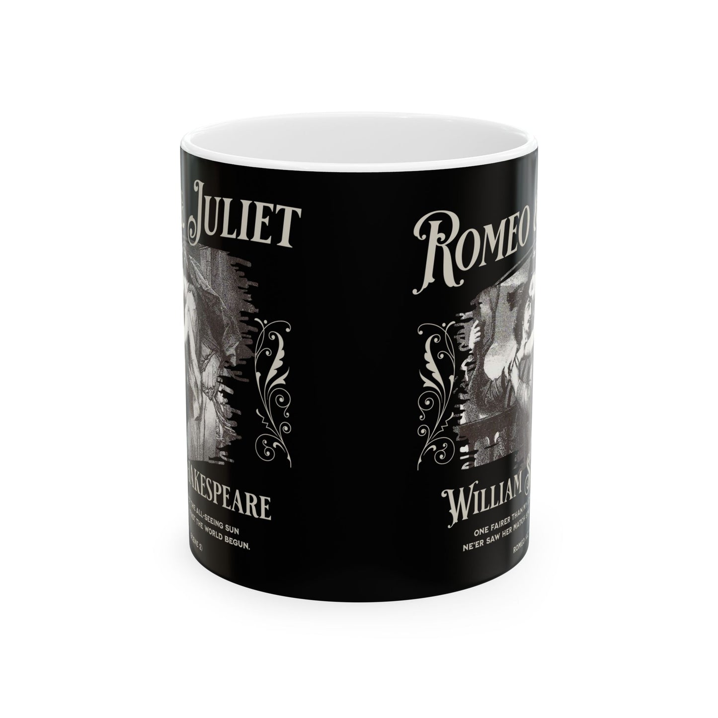 Romeo & Juliet Coffee Mug William Shakespeare Fan Gift For Theatre Lovers Dark Academia Gift Bookish Merch Playwrite Actor Gift For Birthday Mug Printify 11oz  