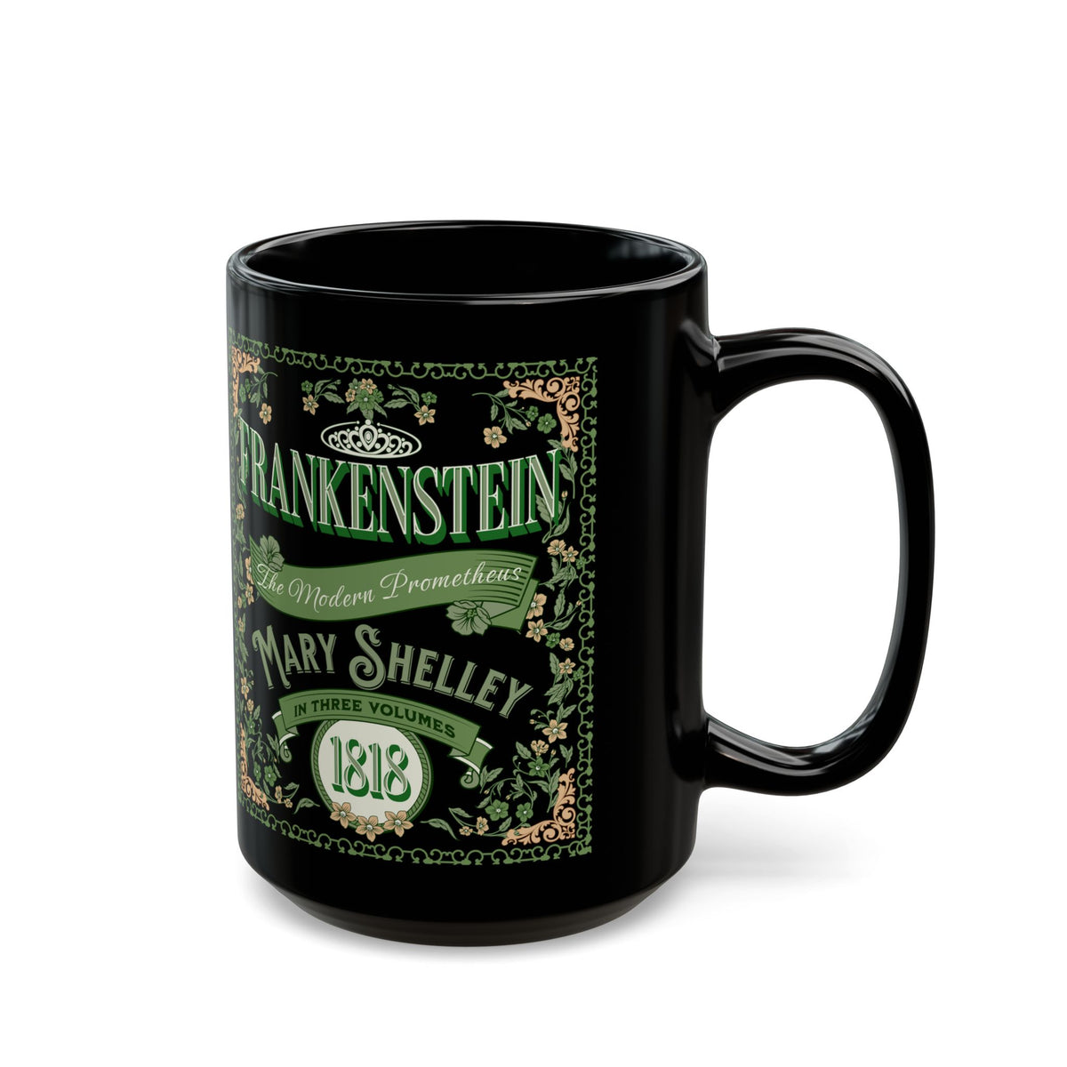 Frankenstein Coffee Mug Mary Shelley Vintage Style Gift For Bookclub Gothic Dark Academia Gift Classic Horror Movie Halloween Party Gift