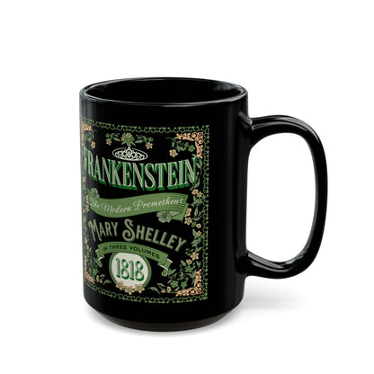 Frankenstein Coffee Mug Mary Shelley Vintage Style Gift For Bookclub Gothic Dark Academia Gift Classic Horror Movie Halloween Party Gift