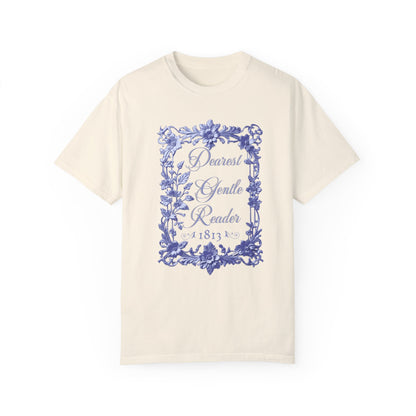 Dearest Gentle Reader Shirt Regency England Ton Society Papers Gift For Bridgeton Fan Historical Drama Romance Reader Gift Bookclub Gift T-Shirt Printify   