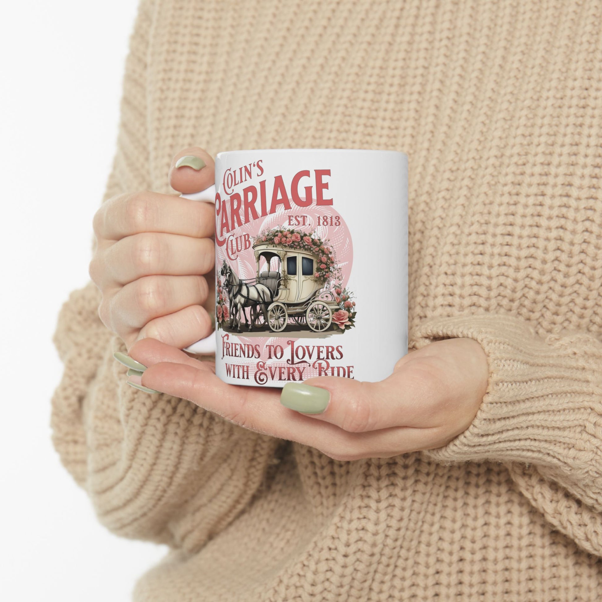 Colins Carriage Club Mug Regency England Ton Society Gift For Bridgerton Fan Historical Drama Penelope Romance Reader Gift Bookclub Gift Mug Printify   