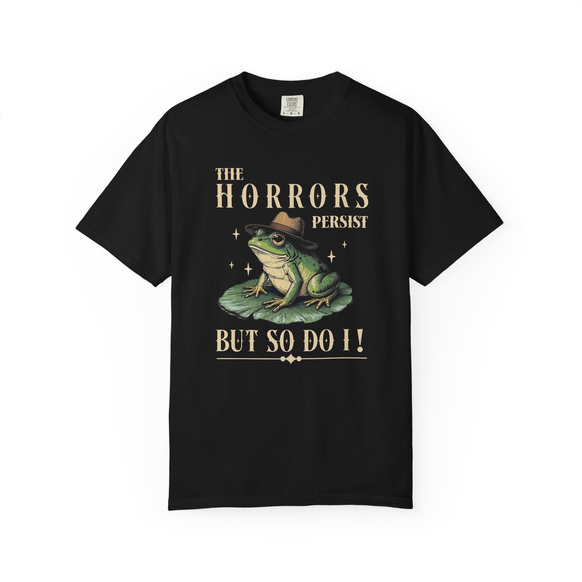 Funny Frog T-Shirt Retro Positive Vibe Froggy Meme Shirt Vintage Frog And Toad Aesthetic Frog Lover Gift For Her Birthday Viral Trendy Shirt T-Shirt Printify Black S