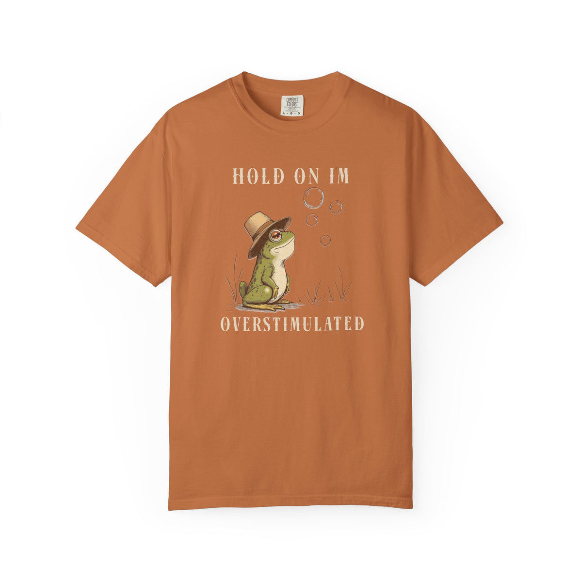 Overstimulated Frog T-Shirt Retro Fun Froggy Meme Shirt Vintage Frog And Toad Aesthetic Frog Lover Gift For Her Birthday Viral Trendy Shirt T-Shirt Printify Yam S
