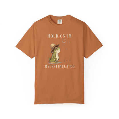 Overstimulated Frog T-Shirt Retro Fun Froggy Meme Shirt Vintage Frog And Toad Aesthetic Frog Lover Gift For Her Birthday Viral Trendy Shirt T-Shirt Printify Yam S