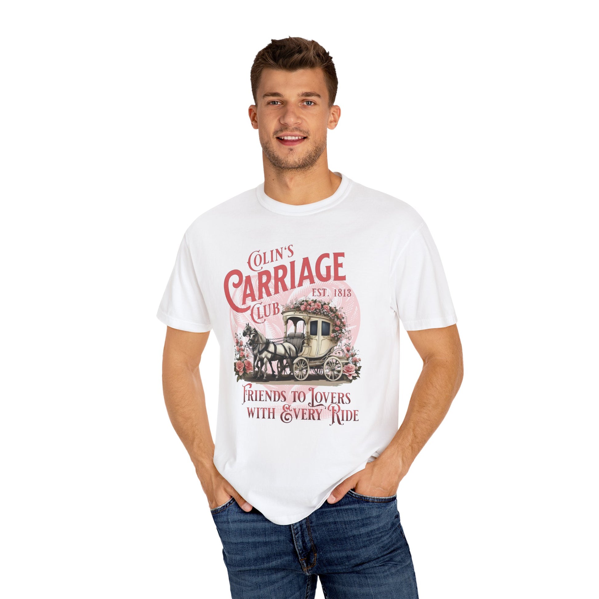 Colins Carriage Club Shirt Regency England Ton Society Gift For Bridgerton Fan Historical Drama Penelope Romance Reader Gift Bookclub Gift T-Shirt Printify   