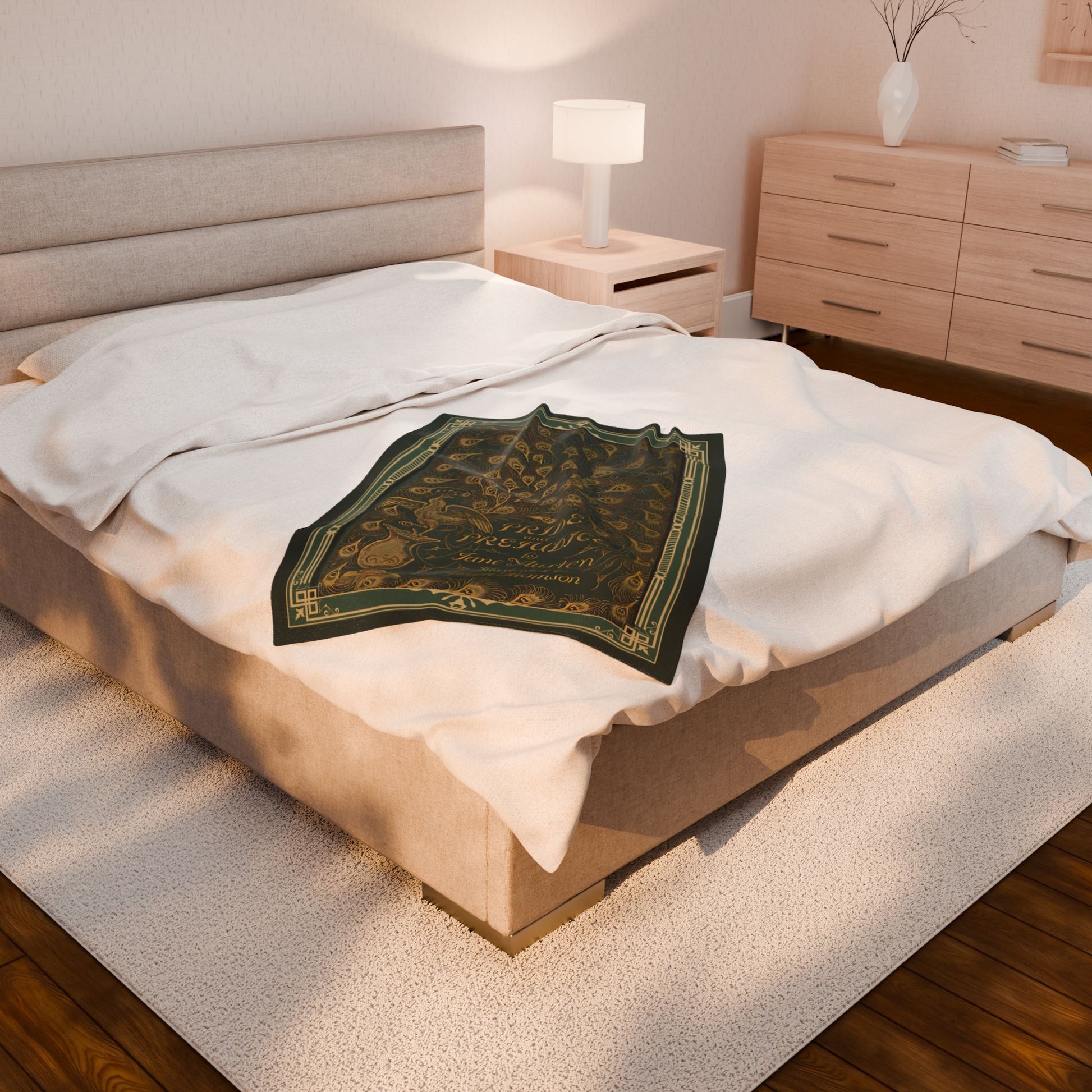 Jane Austen First Edition Literary Velveteen Blanket - Perfect for Book Lovers, Gifts for Sisters, Home Decor, Reading Nook, All Over Prints Printify
