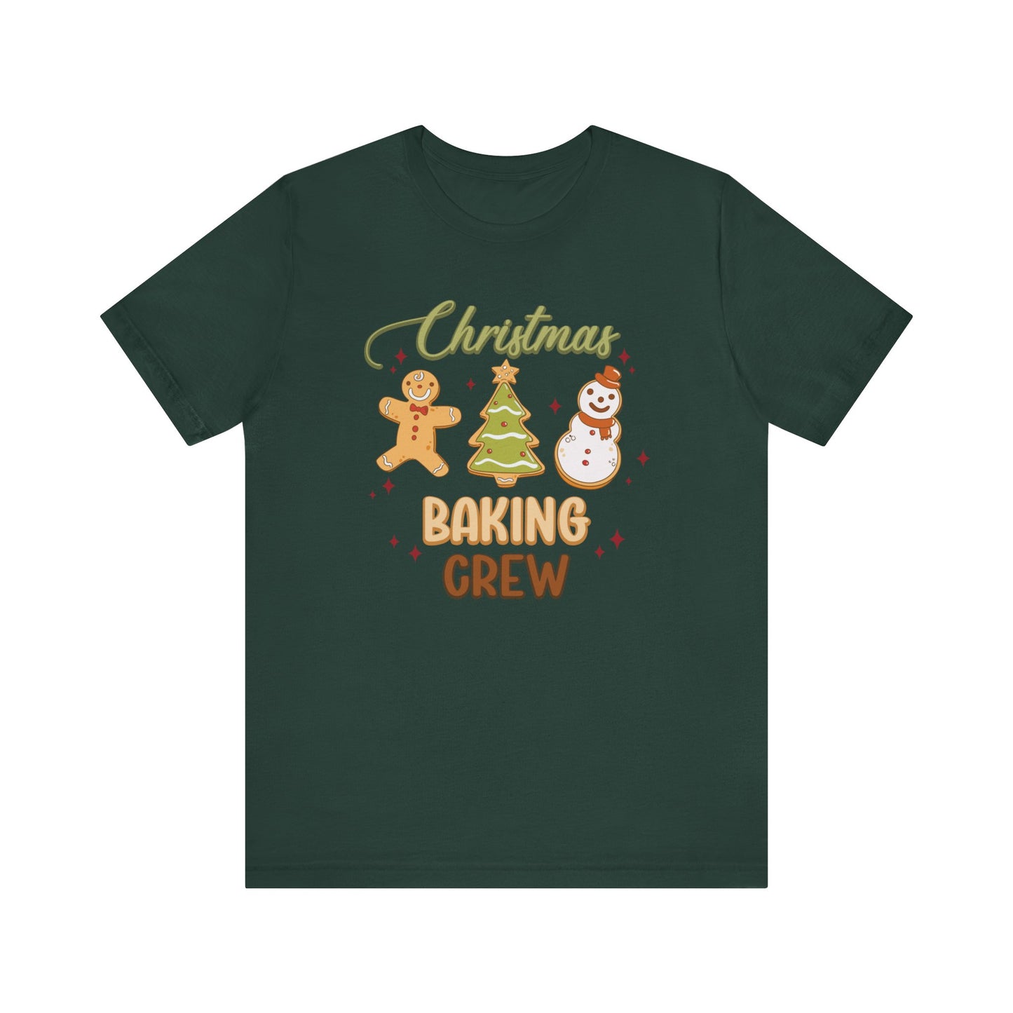 Christmas Baking Crew Shirt, Christmas Baking Team Matching TShirt, Christmas Baking Shirt, Women's Christmas Shirts, Christmas Cookie Crew T-Shirt Printify Forest XS 