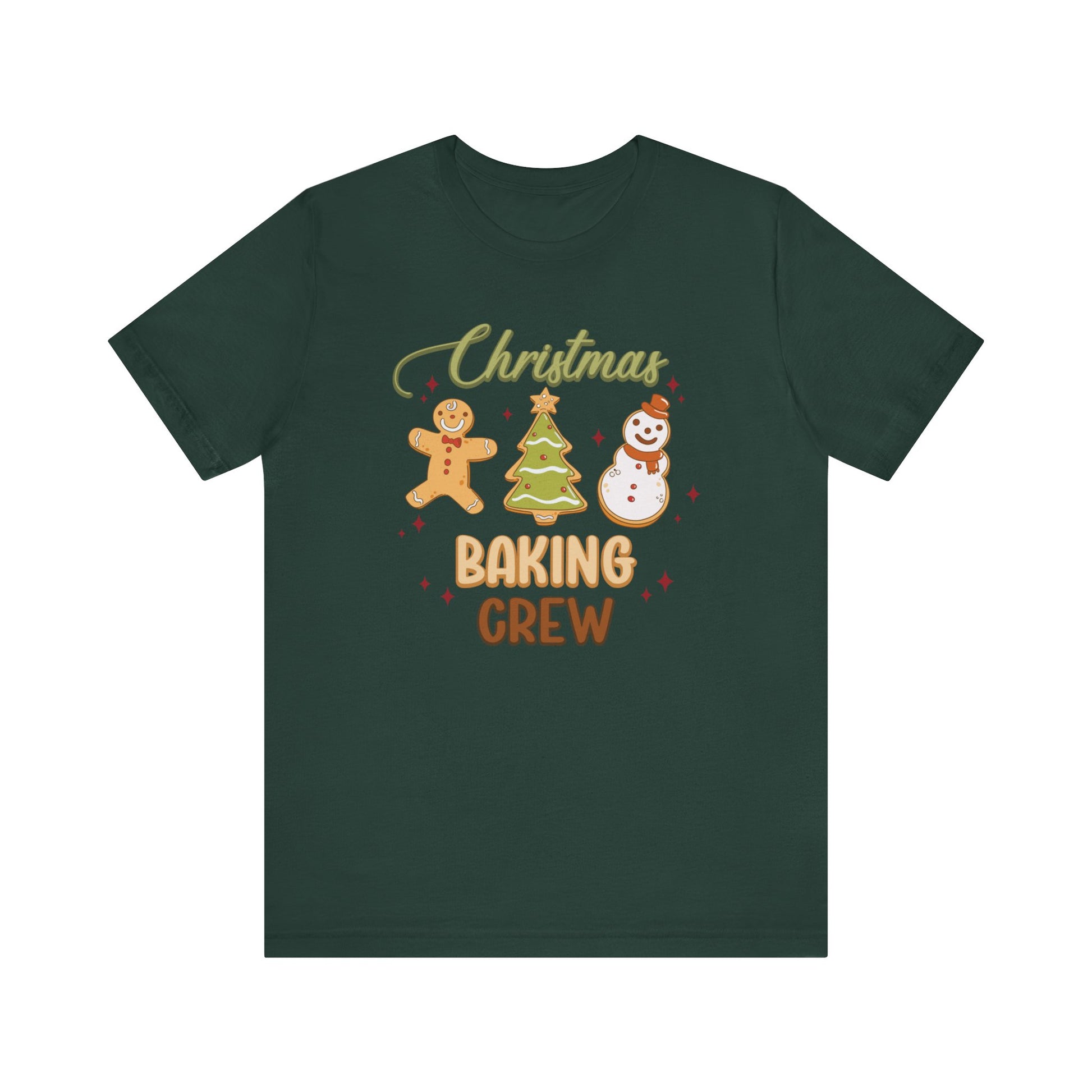 Christmas Baking Crew Shirt, Christmas Baking Team Matching TShirt, Christmas Baking Shirt, Women's Christmas Shirts, Christmas Cookie Crew T-Shirt Printify Forest XS 