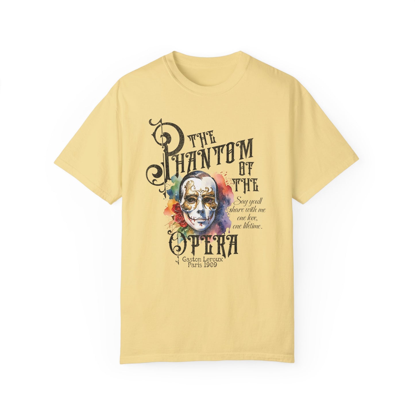 The Phantom Of The Opera Tshirt Broadway Musical Lover Broadway Theatre Lover Gift For Birthday Christmas Retro 80's Paris Opera House Shirt T-Shirt Printify Butter M 