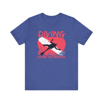 Scuba Diving Gift, Scuba Diving Shirt, Scuba Diver Gift, Diver TShirt, Gifts For Scuba Divers, Ocean Scuba Diving Shirt, Ocean Life Gear T-Shirt Printify Heather True Royal XS 