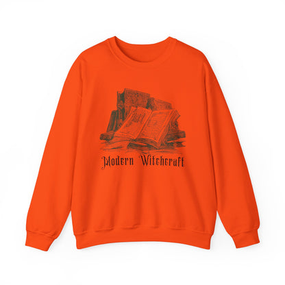 Halloween Vintage Witches Spell Books Sweatshirt, Spooky Season Sweater, Trick or Treating Shirt, Halloween Goth, Dark Academia Sweatshirt Sweatshirt Printify S Orange 