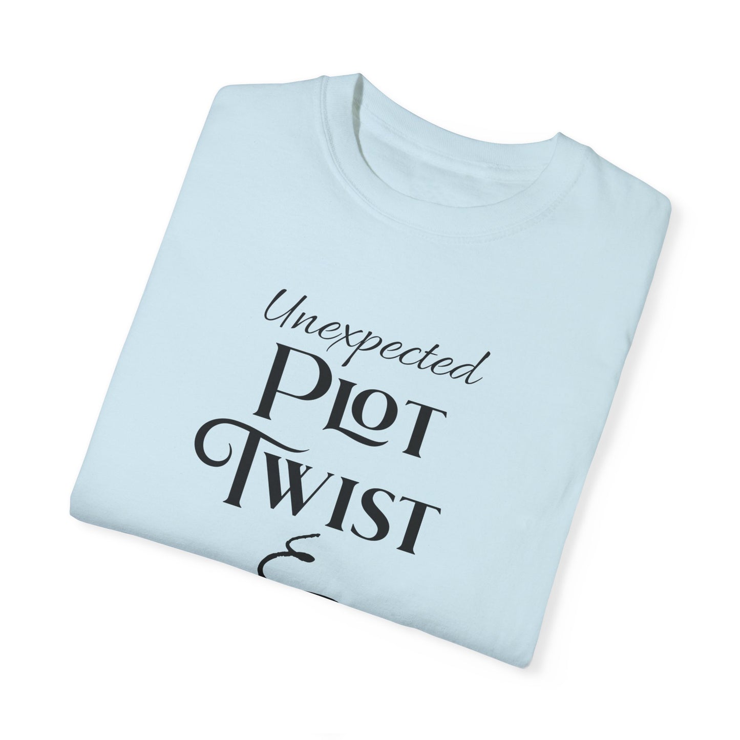 Plot Twist T-Shirt Author Shirt Pregnancy Announcement For Expecting Blog Writers Journalists Gift For Her Baby Shower Gift Baby Reveal T-Shirt Printify   