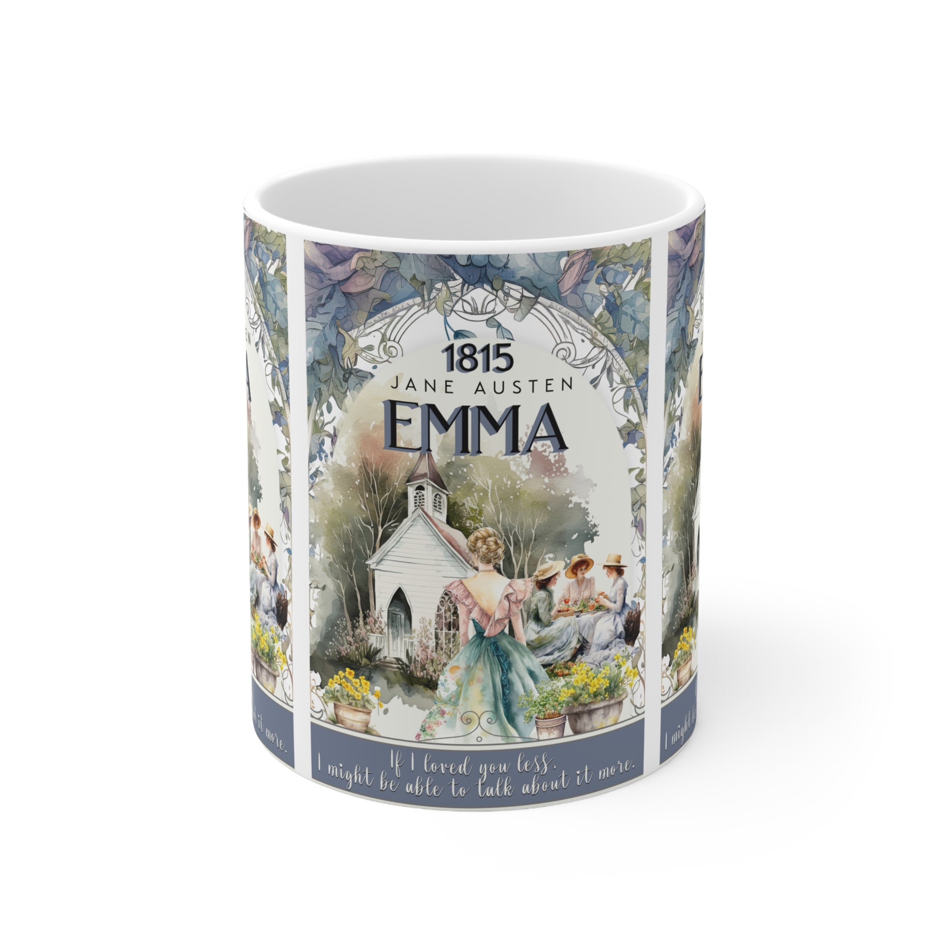 EUROPE Emma Ceramic Coffee Cups, 11oz, 15oz Mug Printify 11oz  