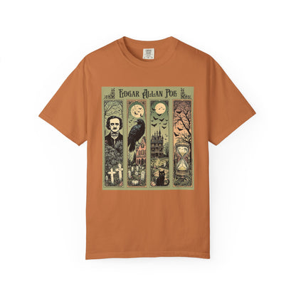 Edgar Allan Poe T-Shirt Gothic Graphic Tee The Raven Nevermore Quote Horror Literature Shirt Dark Academia Aesthetic Halloween Party Gift T-Shirt Printify Yam S