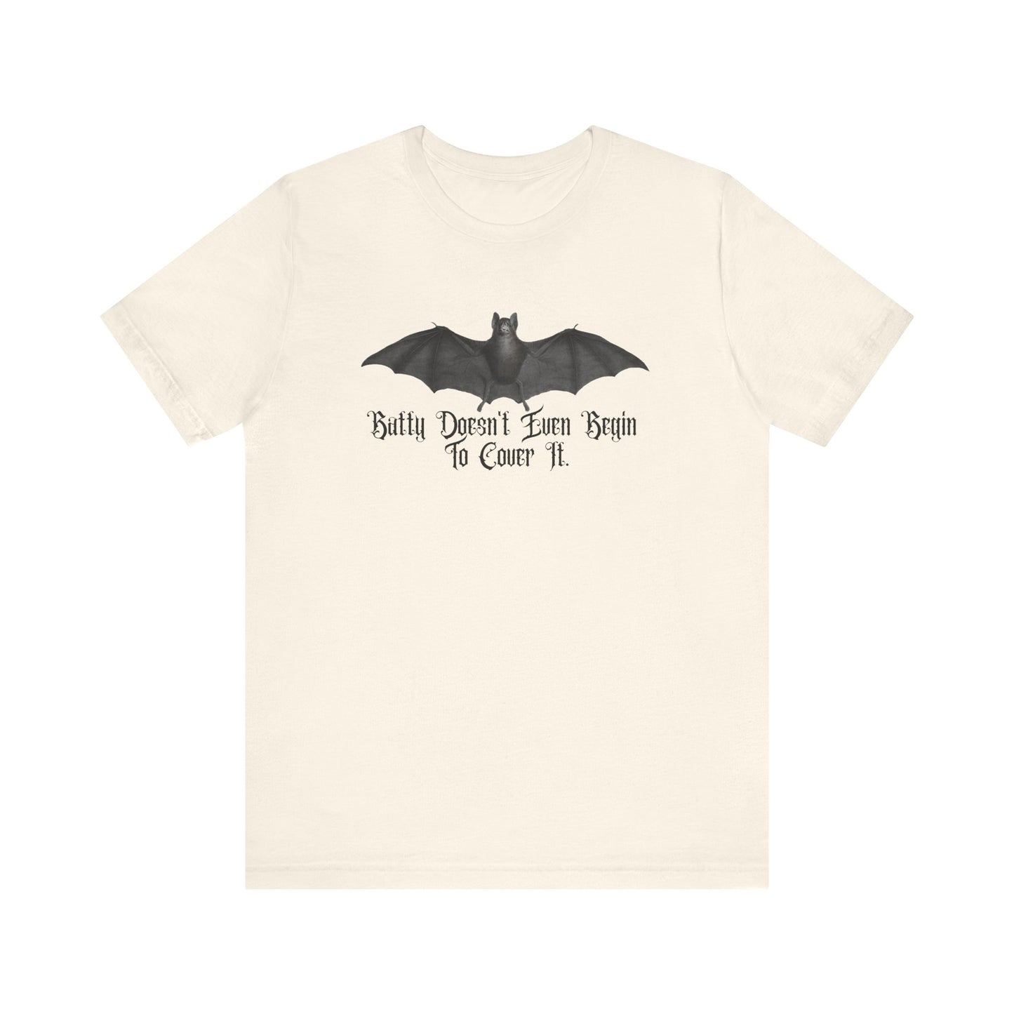 Halloween Vintage Flying Bat TShirt, Spooky Season Tee, Trick or Treating Shirt, Halloween Party T-Shirt, Batty & Funny T Shirt T-Shirt Printify Natural XS 