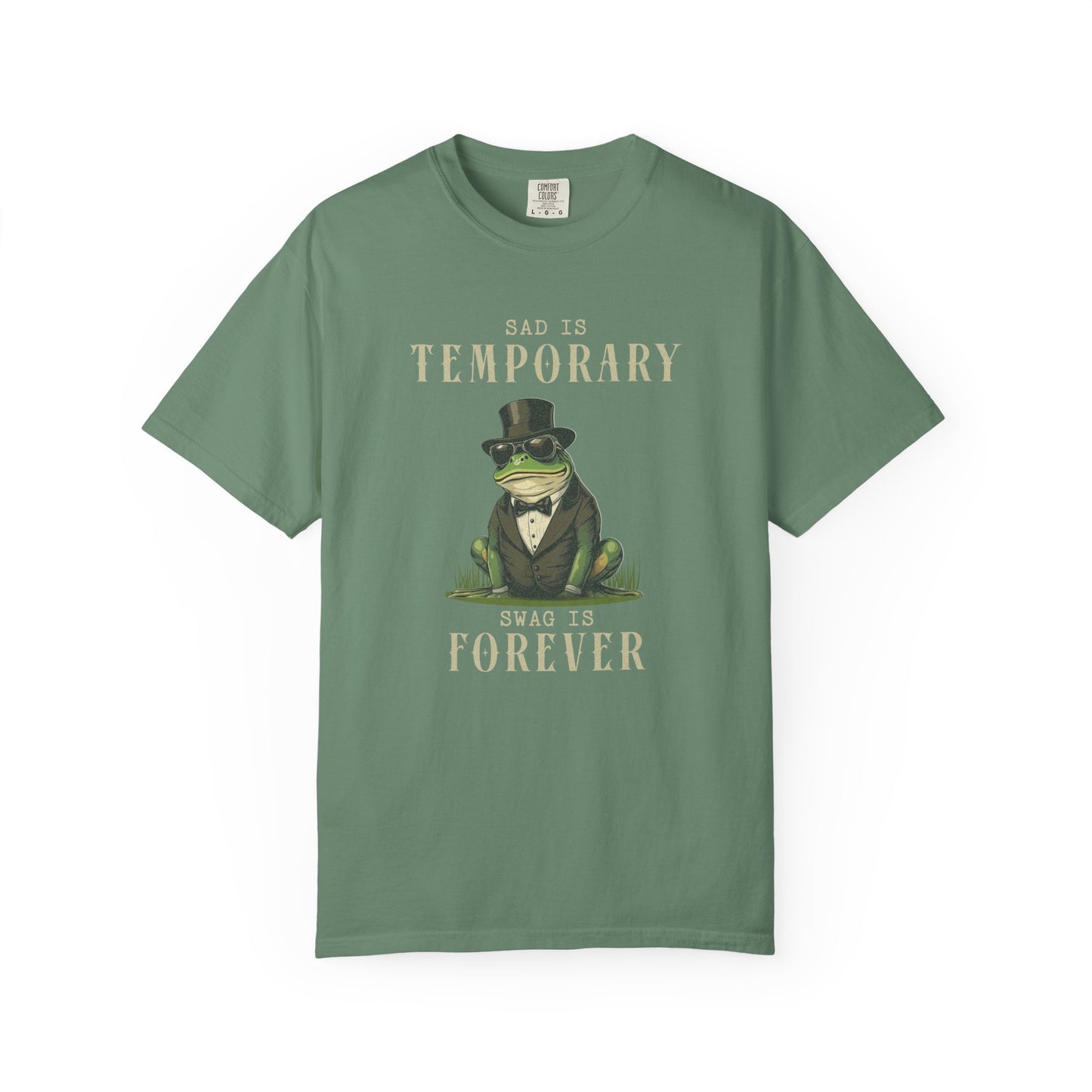 Funny Frog T-Shirt Retro Self Care Froggy Meme Shirt Vintage Frog And Toad Aesthetic Frog Lover Gift For Her Birthday Viral Trendy Shirt T-Shirt Printify Light Green S
