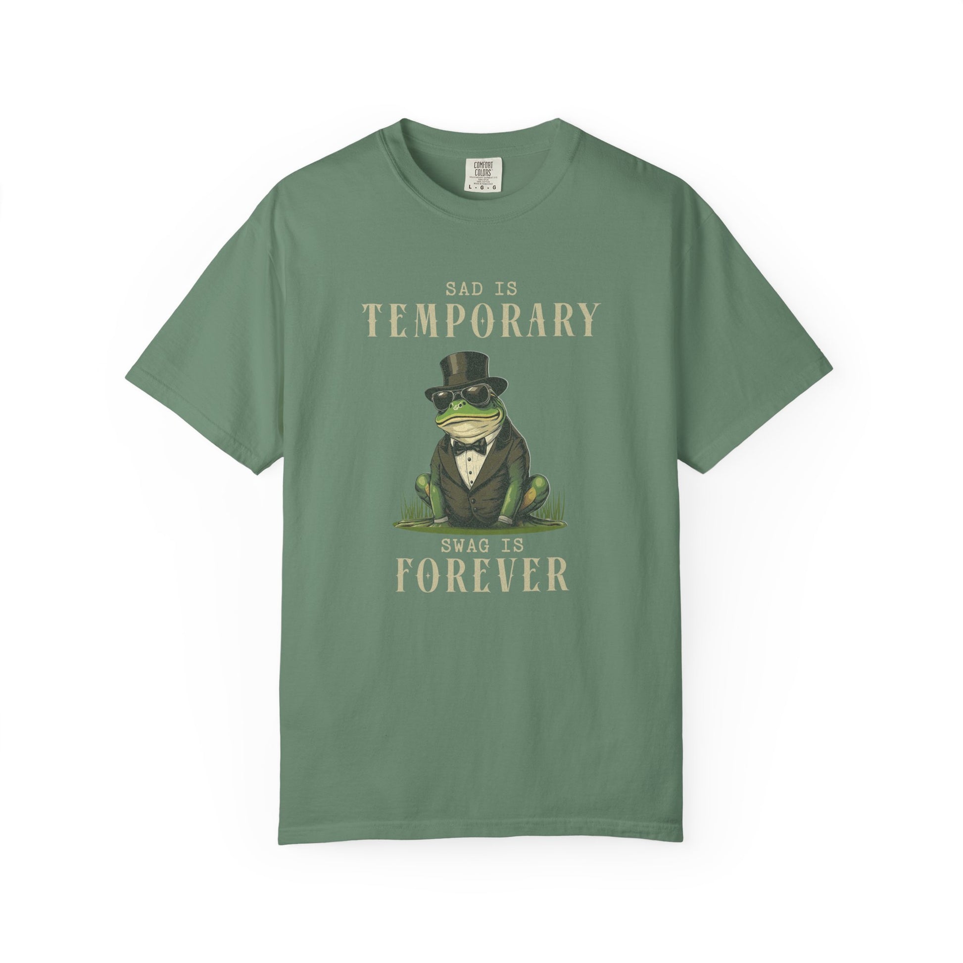 Funny Frog T-Shirt Retro Self Care Froggy Meme Shirt Vintage Frog And Toad Aesthetic Frog Lover Gift For Her Birthday Viral Trendy Shirt T-Shirt Printify Light Green S