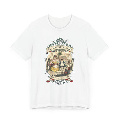 A Christmas Carol TShirt, Vintage Charles Dickens Victorian, Scrooge Fezziwig's Ball, Holiday Tradition X-Mas Movie T-shirt Bookish Christmas T-Shirt Printify   