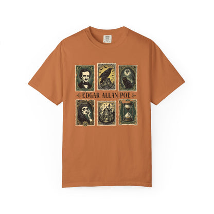 Edgar Allan Poe T-Shirt Gothic Graphic Tee The Raven Nevermore Quote Horror Literature Shirt Dark Academia Aesthetic Halloween Party Gift T-Shirt Printify Yam S