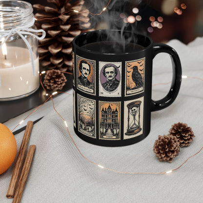 Edgar Allan Poe Mug Gothic Literary Gift For Book Lover Dark Academia Macabre Fall Coffee Cup Halloween Poetember Party Gift For Bookclub Mug Printify