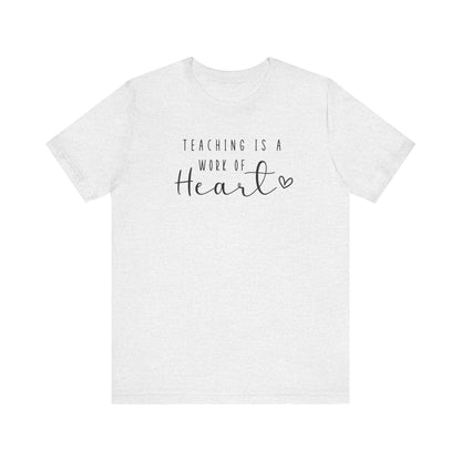 Cute Teacher TShirt Gift, Education Tee, Elementary School Teacher Appreciation, Funny Back To School Shirt, Teacher T-Shirt, Teacher Love T-Shirt Printify Ash XS 