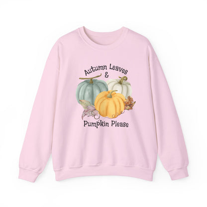 Halloween Pumpkin Sweatshirt, Vintage Autumn Pumpkins Shirt, Spooky Season Sweater, Fall Squash, Autumn Style Sweatshirt Sweatshirt Printify S Light Pink 