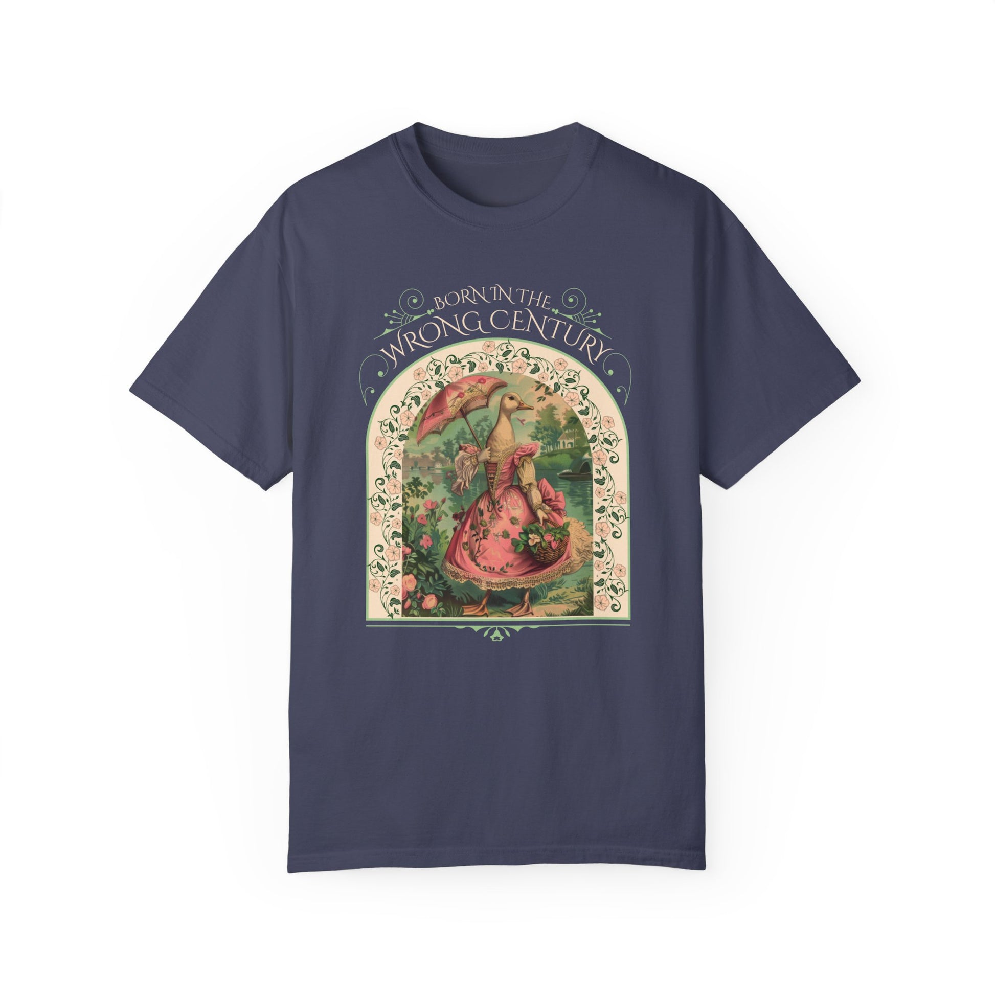 Historical Romance Reader TShirt Gift For Regency Victorian Period Goose Lover Shirt Regency Romance Book Gift For Her Vintage Goose Design T-Shirt Printify   