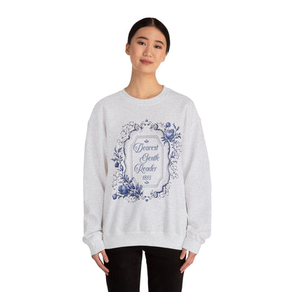 Dearest Gentle Reader Sweatshirt Regency England Ton Society Papers Gift For Historical Romance Fan Drama Romance Reader Gift Bookclub Gift Sweatshirt Printify   